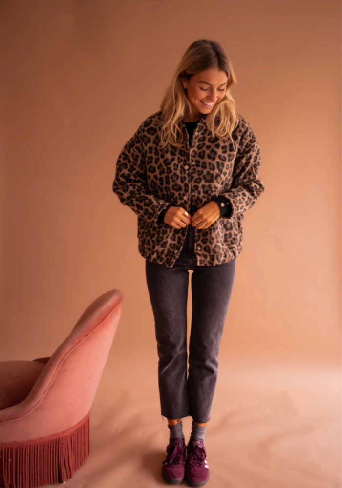 LEONA™ | Veste bomber tendance léopard