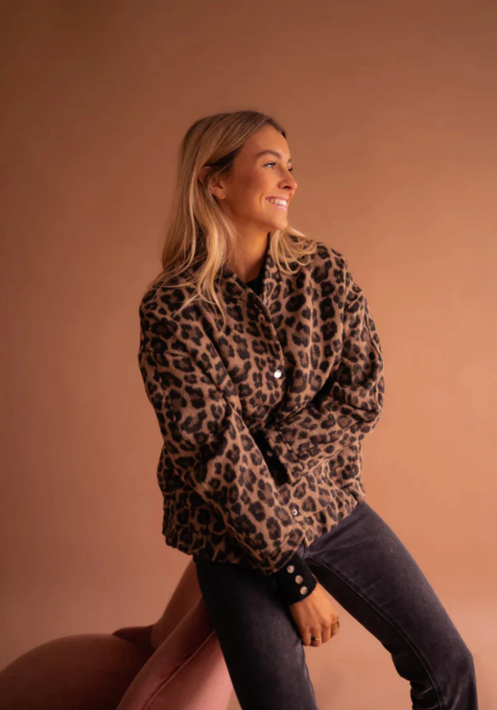 LEONA™ | Veste bomber tendance léopard