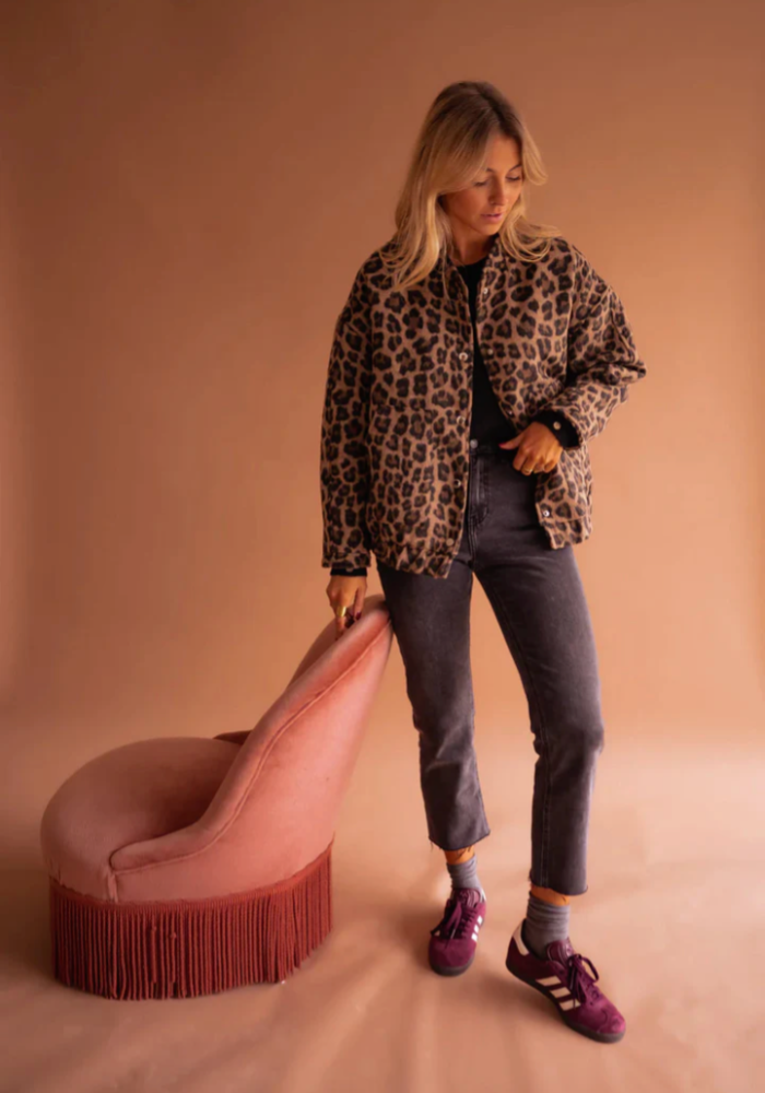 LEONA™ | Veste bomber tendance léopard