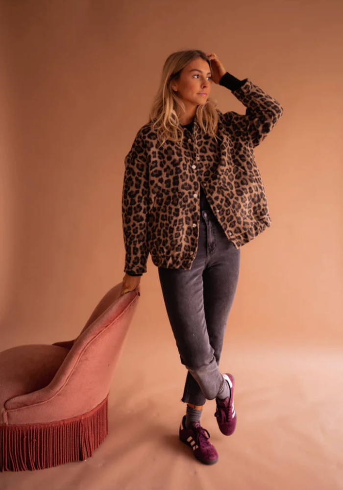 LEONA™ | Veste bomber tendance léopard