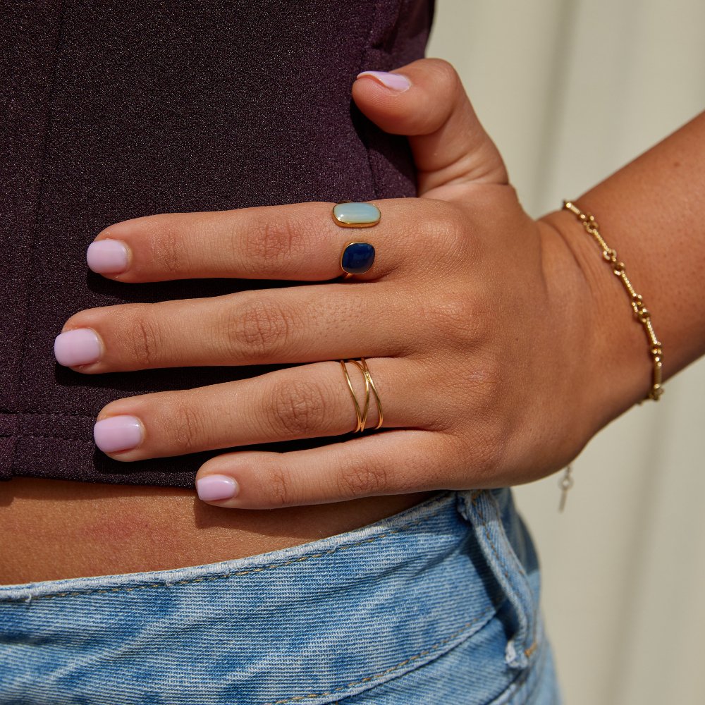 VENALIS | Bague élégante en aigue-marine