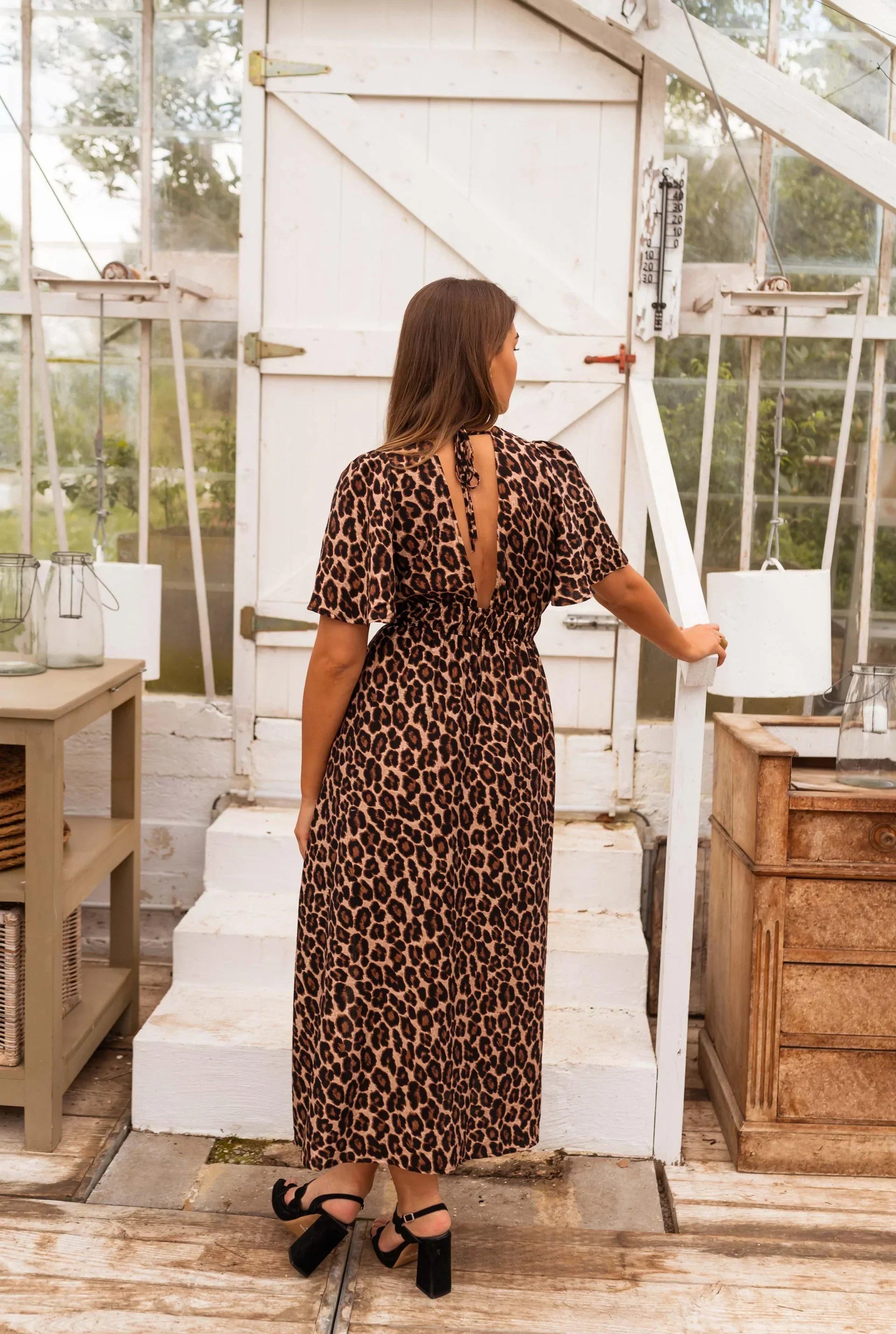 VENALIS | Robe chic imprimé léopard