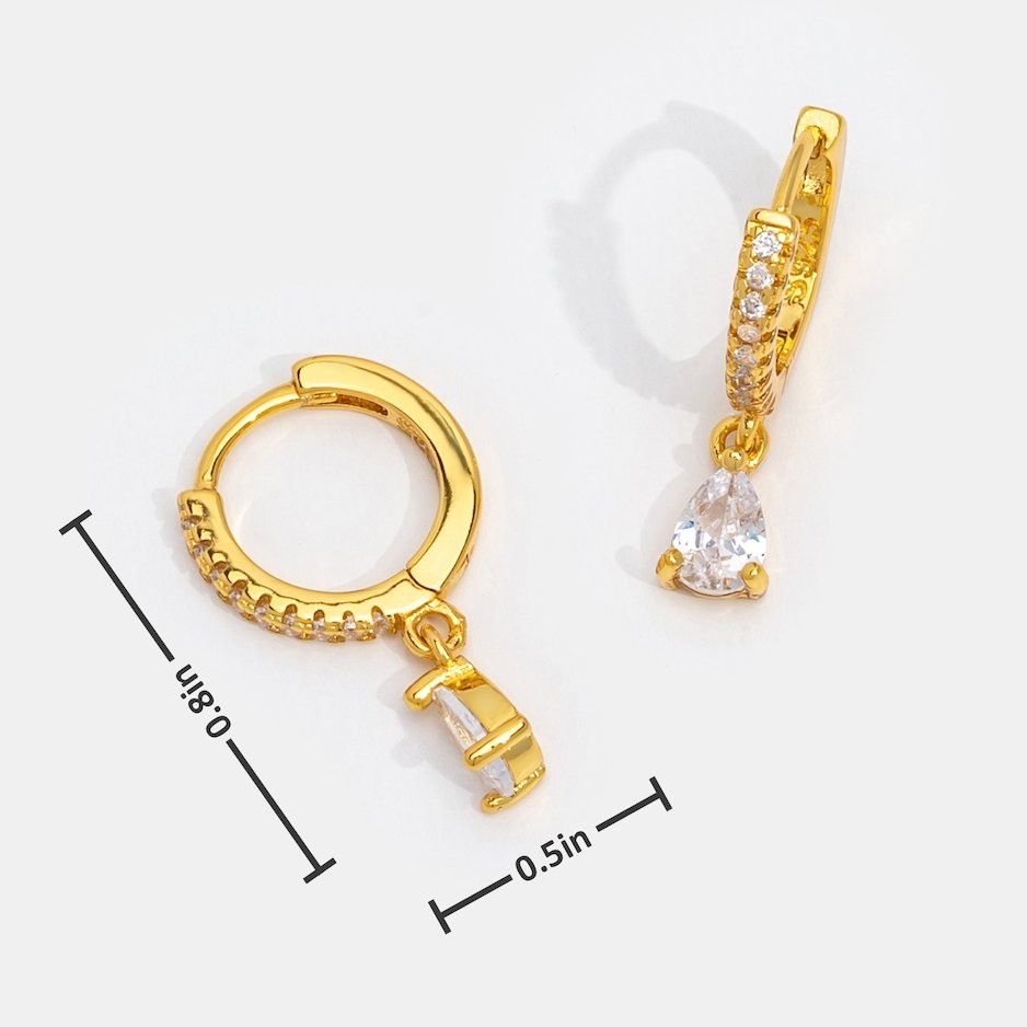 VENALIS | Élégantes boucles d'oreilles blanches