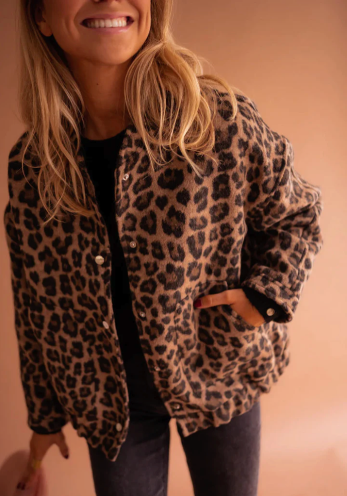 LEONA™ | Veste bomber tendance léopard