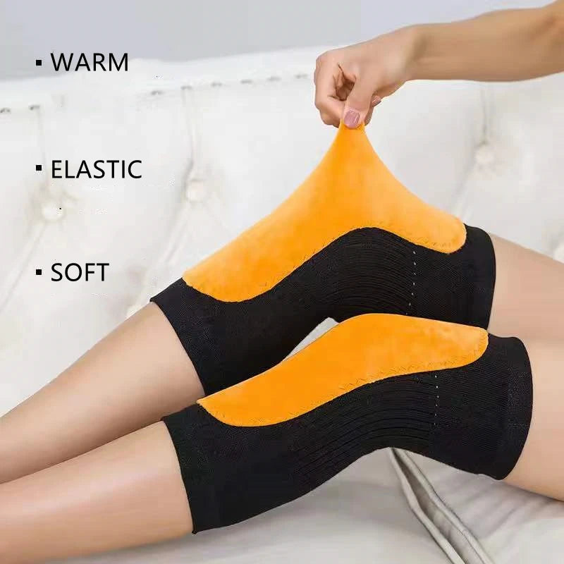 2pcs Cashmere Wool Knee Pads Support Men Women Winter Leg Knee Warmers Sleeve Wrap Protector for Joint Pain Tendonitis Arthritis