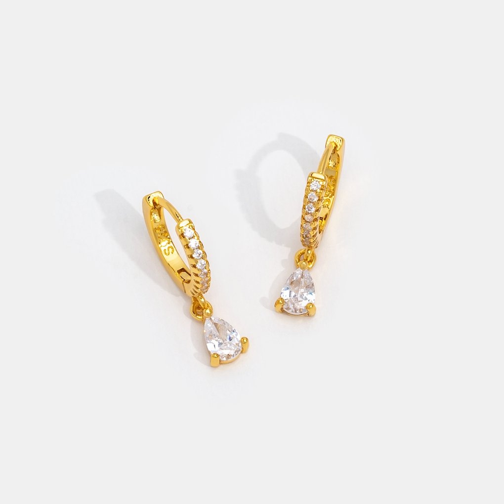 VENALIS | Élégantes boucles d'oreilles blanches